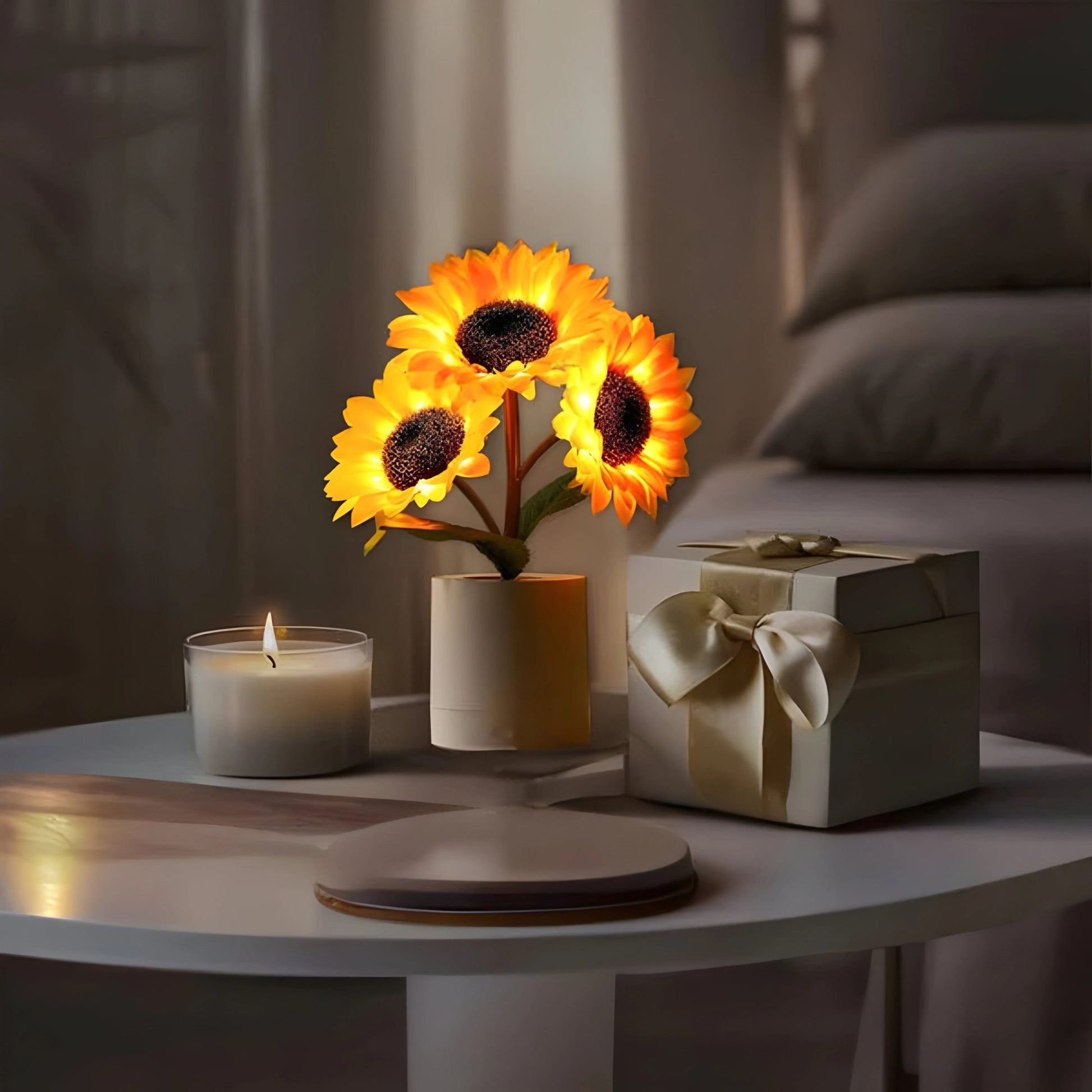 Marveine Radiant Sunflower LED Table Lamp