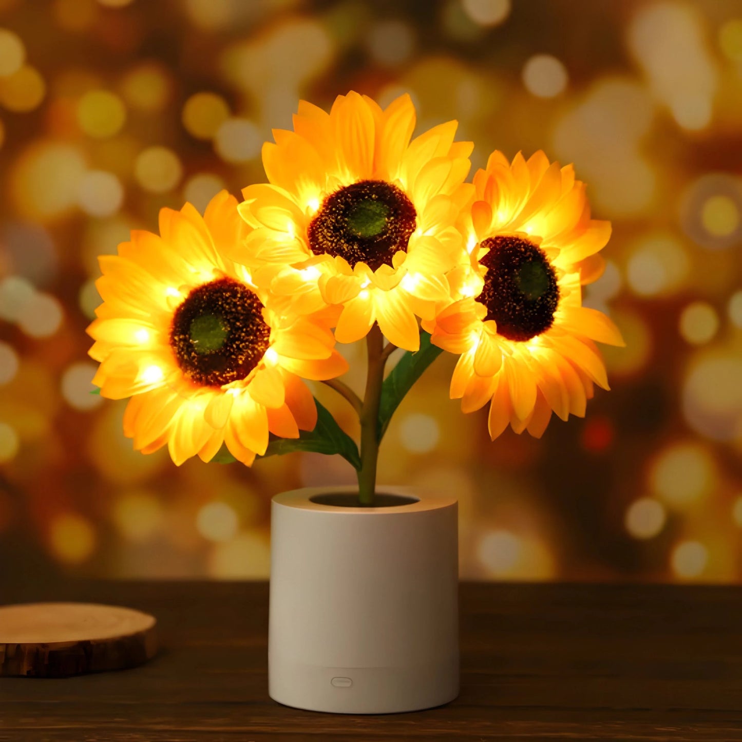 Marveine Radiant Sunflower LED Table Lamp